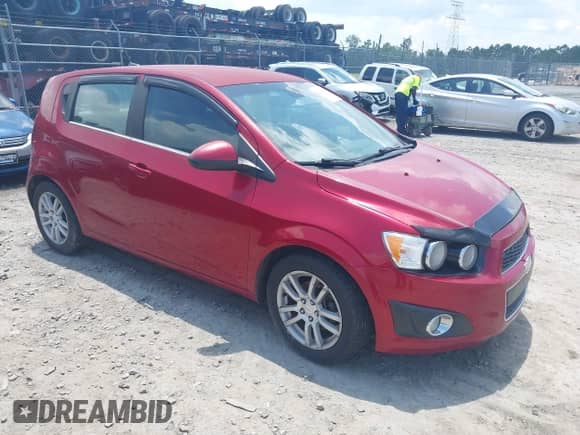 2012 Chevrolet Sonic LT with VIN 1G1JC6SH1C4124124, listed as a IAAI auction lot 42660400 with 88,677 mi miles and . Bid and sale history available at DreamBid. Image 1.