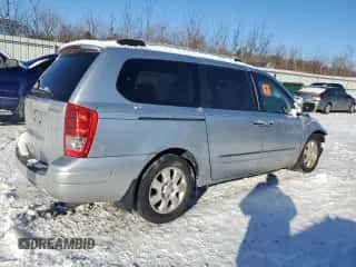 2007 Hyundai Entourage GLS z VIN KNDMC233776025544, wystawiony jako Copart lot #87637075 z przebiegiem Nie podano mil oraz Szkoda całkowita • Salvage title. Historia ofert i sprzedaży dostępna na DreamBid. Obrazek 3.