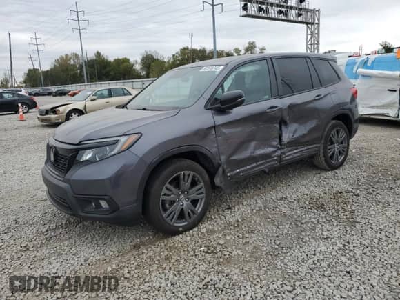 2021 Honda Passport EX-L с VIN 5FNYF8H51MB012391, выставлен на аукционе Copart как лот 82378745 с пробегом 40 448 миль миль и Списание • Salvage title. История ставок и продаж доступна на DreamBid. Изображение 1.