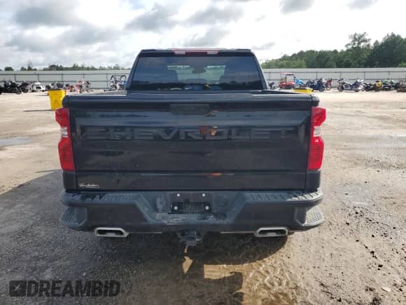 2024 Chevrolet Silverado 1500 Custom Trail Boss with VIN 3GCUDCED3RG425692, listed as a Copart auction lot 59497385 with 12,423 mi miles and Salvage title. Bid and sale history available at DreamBid. Image 6.