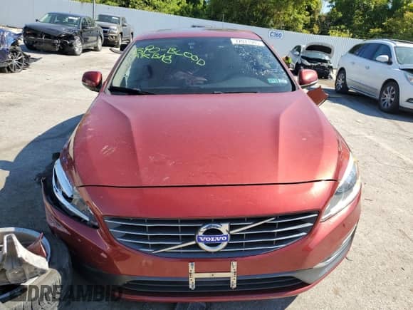 2015 Volvo S60 T5 Drive-E Premier with VIN YV140MFK7F1348859, listed as a Copart auction lot 72071985 with Not provided miles and Salvage title. Bid and sale history available at DreamBid. Image 5.