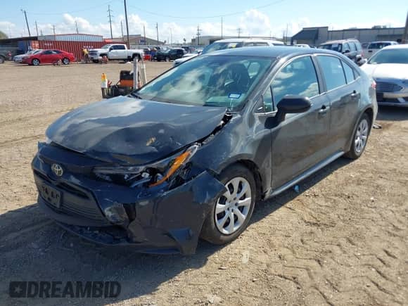 2024 Toyota Corolla LE with VIN 5YFB4MDE2RP193944, listed as a IAAI auction lot 43020580 with 21,866 mi miles and . Bid and sale history available at DreamBid. Image 2.