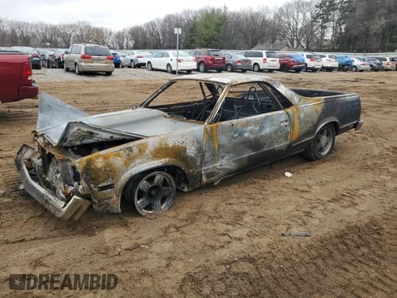 1985 Chevrolet El Camino with VIN 3GCCW80H9FS905600, listed as a Copart auction lot 54216685 with Not provided miles and Salvage title. Bid and sale history available at DreamBid. Image 1.