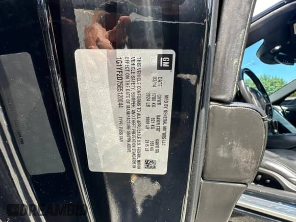 2014 Chevrolet Corvette 3LT с VIN 1G1YF2D75E5120044, выставлен на аукционе Copart как лот 68876414 с пробегом 93 168 миль миль и Чистый • Clean title. История ставок и продаж доступна на DreamBid. Изображение 10.