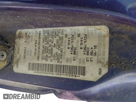 1995 Nissan Frontier XE z VIN 1N6HD16S7SC352383, wystawiony jako IAAI lot #42616209 z przebiegiem 209 004 mil mil oraz . Historia ofert i sprzedaży dostępna na DreamBid. Obrazek 9.