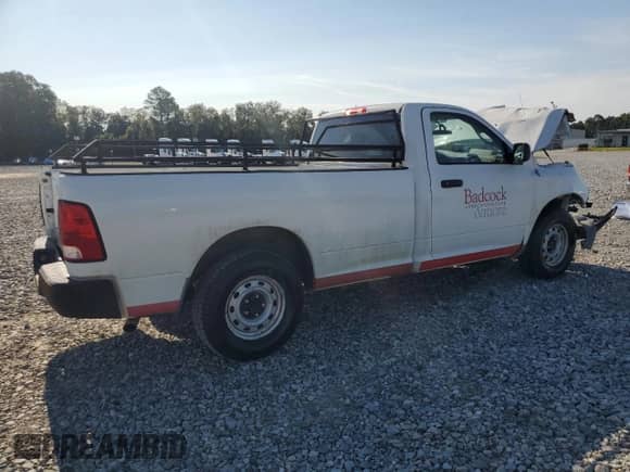 2012 Ram 1500 ST with VIN 3C6JD6DK7CG127522, listed as a Copart auction lot 69915705 with 145,343 mi miles and Salvage title. Bid and sale history available at DreamBid. Image 3.