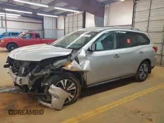 2017 Nissan Pathfinder S with VIN 5N1DR2MMXHC664036, listed as a Copart auction lot 81662125 with Not provided miles and Salvage title. Bid and sale history available at DreamBid. Image 1.