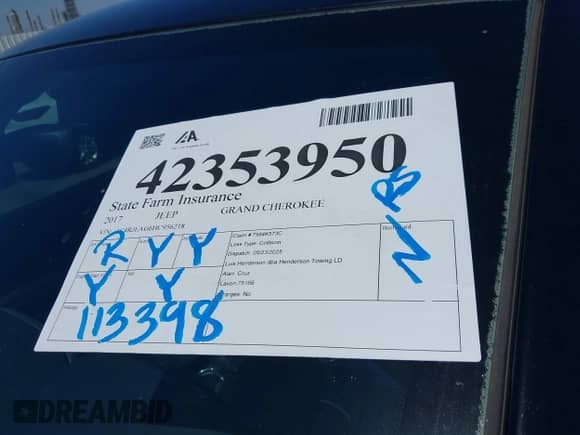 2017 Jeep Grand Cherokee 75th Anniversary z VIN 1C4RJEAG6HC956218, wystawiony jako IAAI lot #42353950 z przebiegiem 113 398 mil mil oraz . Historia ofert i sprzedaży dostępna na DreamBid. Obrazek 18.