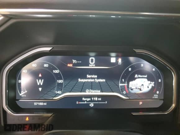 2023 GMC Sierra 1500 Denali with VIN 3GTUUGED5PG258210, listed as a Copart auction lot 81488935 with 57,169 mi miles and Salvage title. Bid and sale history available at DreamBid. Image 9.