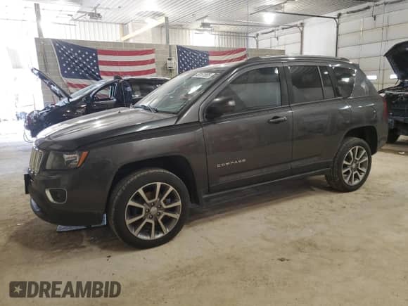 2017 Jeep Compass Latitude with VIN 1C4NJCEA3HD125892, listed as a Copart auction lot 49161585 with 183,354 mi miles and Clean title. Bid and sale history available at DreamBid. Image 1.