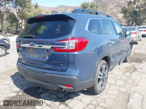 2024 Subaru Ascent Touring with VIN 4S4WMAWD1R3401854, listed as a IAAI auction lot 43304735 with 27,623 mi miles and . Bid and sale history available at DreamBid. Image 4.