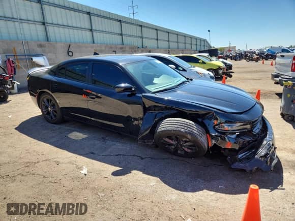 2023 Dodge Charger SXT z VIN 2C3CDXJG4PH620219, wystawiony jako Copart lot #83851415 z przebiegiem 13 480 mil mil oraz Szkoda całkowita • Salvage title. Historia ofert i sprzedaży dostępna na DreamBid. Obrazek 4.