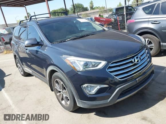 2013 Hyundai Santa Fe GLS with VIN KM8SN4HFXDU024892, listed as a IAAI auction lot 42956521 with 162,677 mi miles and . Bid and sale history available at DreamBid. Image 1.