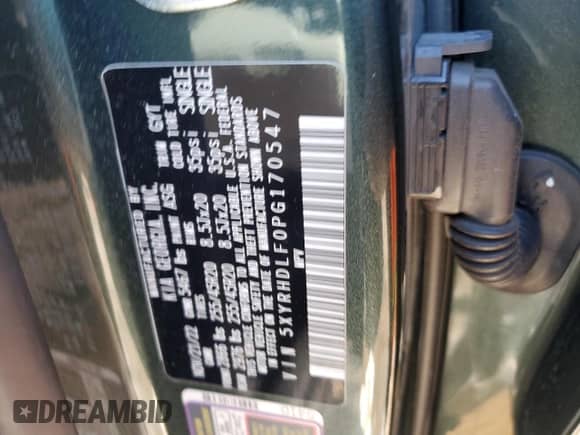 2023 Kia Sorento X-Line EX with VIN 5XYRHDLF0PG170547, listed as a Copart auction lot 78437564 with 36,204 mi miles and Salvage title. Bid and sale history available at DreamBid. Image 13.