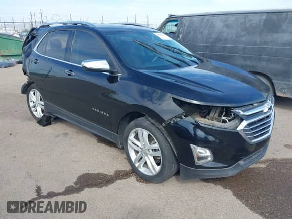 2020 Chevrolet Equinox Premier z VIN 2GNAXPEX0L6132001, wystawiony jako IAAI lot #43353271 z przebiegiem 110 017 mil mil oraz . Historia ofert i sprzedaży dostępna na DreamBid. Obrazek 1.