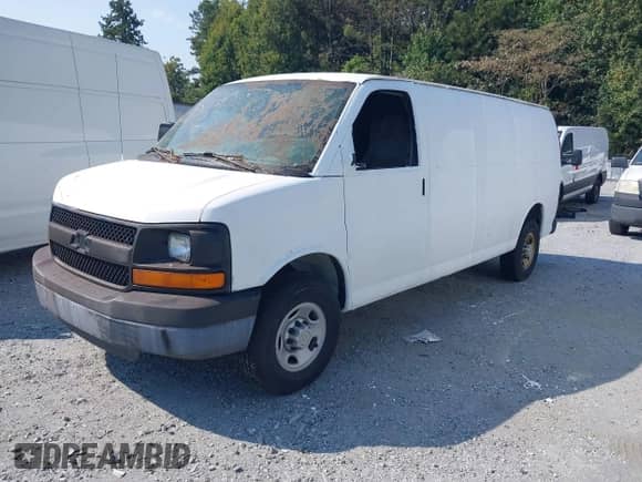 2007 Chevrolet Express Cargo with VIN 1GCHG39U271106069, listed as a IAAI auction lot 43093938 with 50,319 mi miles and . Bid and sale history available at DreamBid. Image 2.