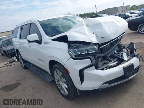 2021 Chevrolet Suburban High Country z VIN 1GNSCGKL8MR179526, wystawiony jako IAAI lot #41224015 z przebiegiem 85 421 mil mil oraz . Historia ofert i sprzedaży dostępna na DreamBid. Obrazek 1.