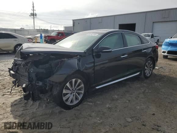 2017 Hyundai Sonata Sport with VIN 5NPE34AF9HH455161, listed as a Copart auction lot 80162745 with 120,644 mi miles and Salvage title. Bid and sale history available at DreamBid. Image 1.