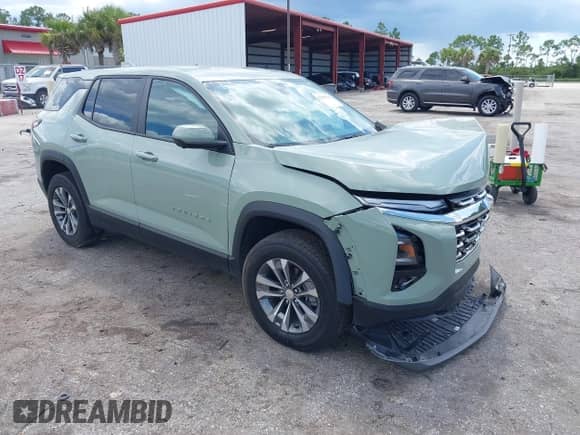 2025 Chevrolet Equinox FWD LT with VIN 3GNAXHEG2SL170412, listed as a IAAI auction lot 42999146 with 18,405 mi miles and . Bid and sale history available at DreamBid. Image 1.