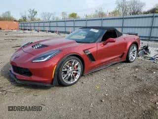 2015 Chevrolet Corvette Z06 3LZ with VIN 1G1YU3D67F5605998, listed as a Copart auction lot 53999765 with 68,617 mi miles and Salvage title. Bid and sale history available at DreamBid. Image 1.