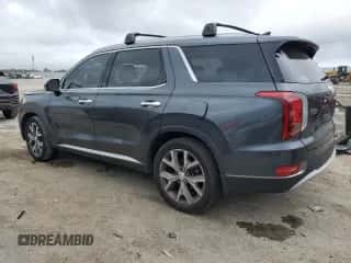 2020 Hyundai Palisade SEL z VIN KM8R44HE5LU145207, wystawiony jako Copart lot #86153975 z przebiegiem 113 460 mil mil oraz Szkoda całkowita • Salvage title. Historia ofert i sprzedaży dostępna na DreamBid. Obrazek 2.