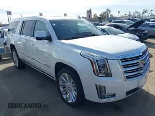 2017 Cadillac Escalade ESV Platinum with VIN 1GYS4KKJ3HR325595, listed as a IAAI auction lot 41402446 with 77,091 mi miles and . Bid and sale history available at DreamBid. Image 1.