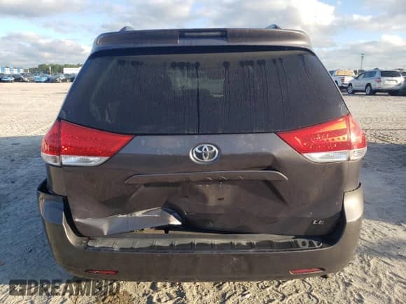 2012 Toyota Sienna LE with VIN 5TDKK3DC5CS231390, listed as a Copart auction lot 85662385 with 125,918 mi miles and Salvage title. Bid and sale history available at DreamBid. Image 6.