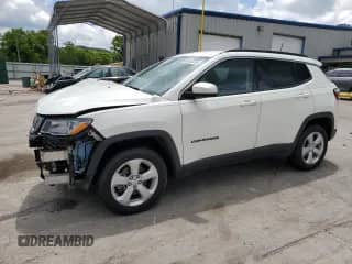 2021 Jeep Compass Latitude with VIN 3C4NJDBB2MT537759, listed as a Copart auction lot 63616375 with 47,732 mi miles and Salvage title. Bid and sale history available at DreamBid. Image 1.