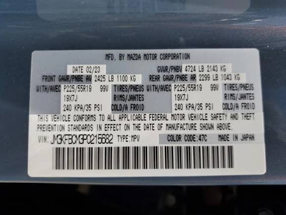 2023 Mazda CX-5 S Carbon Edition with VIN JM3KFBCM3P0215682, listed as a Copart auction lot 63948185 with 14,075 mi miles and Salvage title. Bid and sale history available at DreamBid. Image 13.