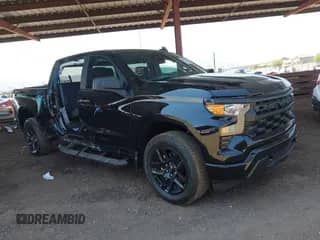 2024 Chevrolet Silverado 1500 Custom with VIN 3GCPDBEK6RG283165, listed as a IAAI auction lot 42967173 with 17,266 mi miles and . Bid and sale history available at DreamBid. Image 1.