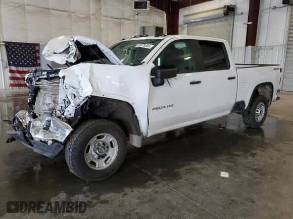 2024 Chevrolet Silverado 2500HD Work Truck с VIN 2GC4YLE76R1178112, выставлен на аукционе Copart как лот 69078355 с пробегом 46 828 миль миль и Списание • Salvage title. История ставок и продаж доступна на DreamBid. Изображение 1.