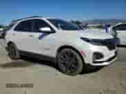 2024 Chevrolet Equinox RS with VIN 3GNAXMEG9RS213653, listed as a Copart auction lot 90118035 with 25,115 mi miles and Salvage title. Bid and sale history available at DreamBid. Image 4.