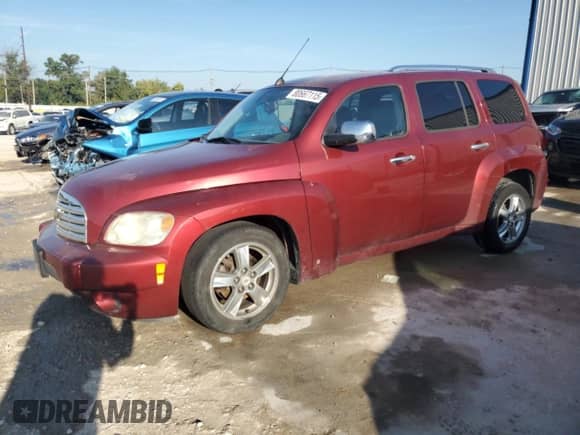 2009 Chevrolet HHR 1LT with VIN 3GNCA23B69S542493, listed as a Copart auction lot 80667115 with 109,186 mi miles and Salvage title. Bid and sale history available at DreamBid. Image 1.