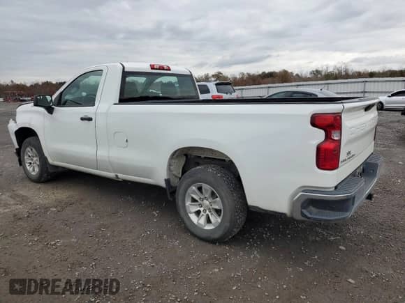 2020 Chevrolet Silverado 1500 Work Truck with VIN 3GCNWAEF1LG416405, listed as a Copart auction lot 80951584 with 34,391 mi miles and Salvage title. Bid and sale history available at DreamBid. Image 2.