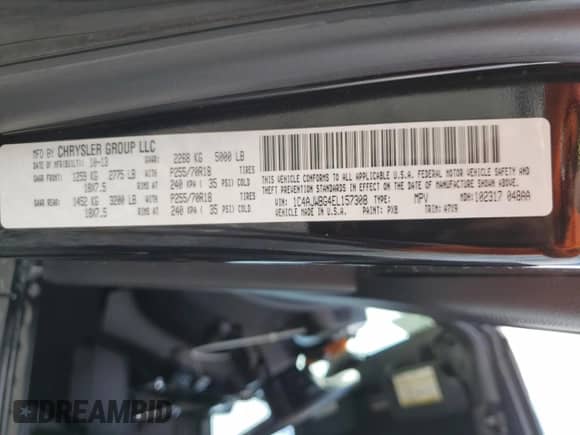 2014 Jeep Wrangler Sahara с VIN 1C4AJWBG4EL157308, выставлен на аукционе Copart как лот 82294085 с пробегом 58 894 миль миль и Списание • Salvage title. История ставок и продаж доступна на DreamBid. Изображение 13.