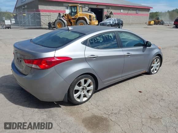 2013 Hyundai Elantra GLS with VIN KMHDH4AE2DU507813, listed as a IAAI auction lot 43267464 with Not provided miles and . Bid and sale history available at DreamBid. Image 4.