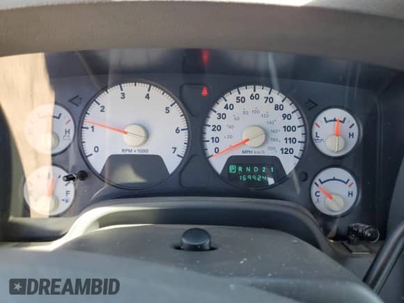 2007 Dodge 1500 SLT with VIN 1D7HA18N67S133243, listed as a Copart auction lot 66956965 with 169,924 mi miles and Salvage title. Bid and sale history available at DreamBid. Image 9.