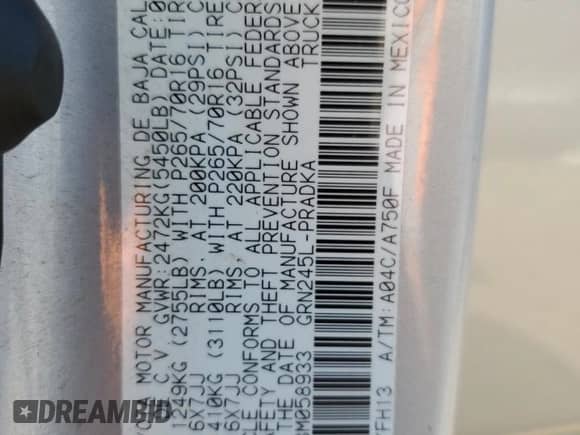 2011 Toyota Tacoma с VIN 3TMLU4EN2BM058933, выставлен на аукционе Copart как лот 80907645 с пробегом 139 365 миль миль и Списание • Salvage title. История ставок и продаж доступна на DreamBid. Изображение 13.