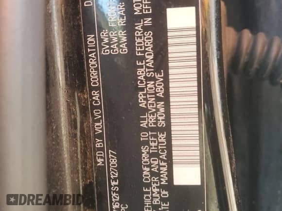 2014 Volvo S60 T5 с VIN YV1612FS1E1270877, выставлен на аукционе Copart как лот 67368865 с пробегом 137 769 миль миль и Списание • Salvage title. История ставок и продаж доступна на DreamBid. Изображение 12.