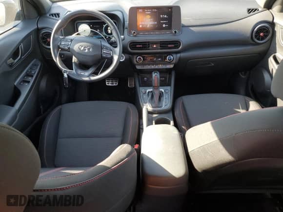 2022 Hyundai Kona N Line with VIN KM8K33A30NU792320, listed as a Copart auction lot 71723485 with 51,839 mi miles and Salvage title. Bid and sale history available at DreamBid. Image 8.