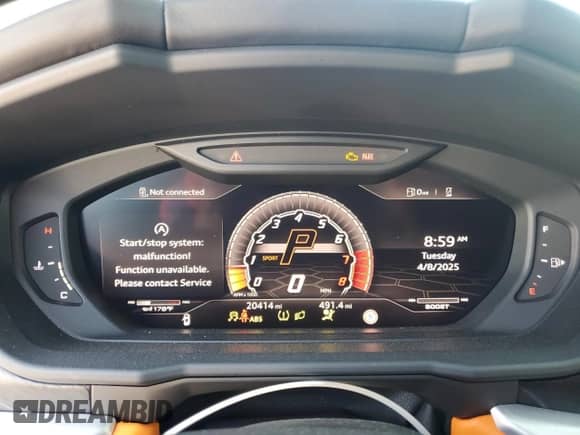 2019 Lamborghini Urus с VIN ZPBUA1ZLXKLA03290, выставлен на аукционе Copart как лот 52026695 с пробегом 20 414 миль миль и Списание • Salvage title. История ставок и продаж доступна на DreamBid. Изображение 9.