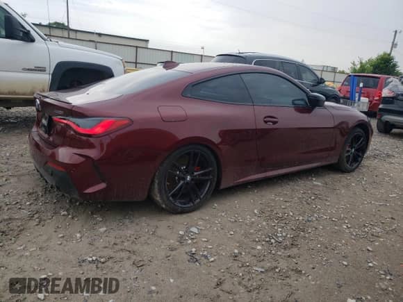 2023 BMW 4 Series 430i xDrive with VIN WBA73AP06PCM49576, listed as a Copart auction lot 54589993 with 1,742 mi miles and . Bid and sale history available at DreamBid. Image 3.