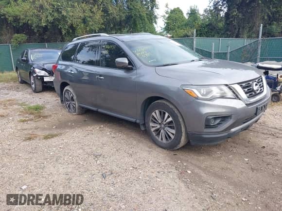 2018 Nissan Pathfinder SV with VIN 5N1DR2MM9JC608594, listed as a IAAI auction lot 43260937 with 208,513 mi miles and . Bid and sale history available at DreamBid. Image 1.