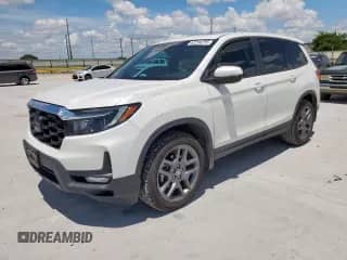 2022 Honda Passport EX-L with VIN 5FNYF7H55NB002426, listed as a Copart auction lot 62294255 with 46,702 mi miles and Clean title. Bid and sale history available at DreamBid. Image 1.
