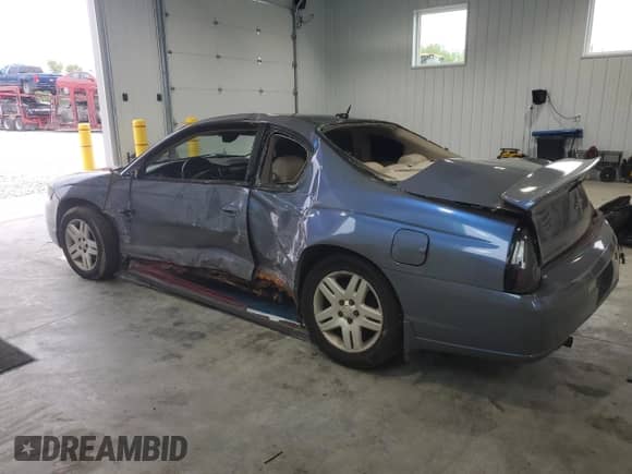 2006 Chevrolet Monte Carlo LTZ with VIN 2G1WN151069326133, listed as a Copart auction lot 58928865 with Not provided miles and Salvage title. Bid and sale history available at DreamBid. Image 2.