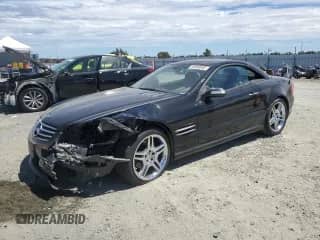 2006 Mercedes-Benz SL 500 with VIN WDBSK75F46F115777, listed as a Copart auction lot 65630845 with 180,424 mi miles and Salvage title. Bid and sale history available at DreamBid. Image 1.