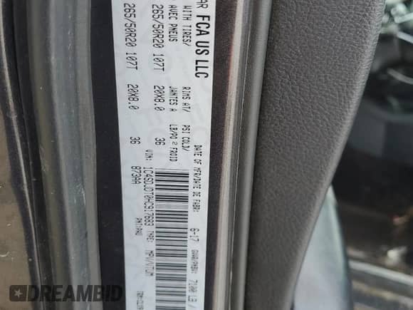 2017 Dodge Durango Crew with VIN 1C4SDJDT0HC917683, listed as a Copart auction lot 43051495 with 117,844 mi miles and Clean title. Bid and sale history available at DreamBid. Image 13.