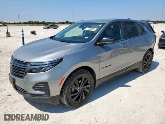 2023 Chevrolet Equinox LS with VIN 3GNAXHEG7PL170817, listed as a Copart auction lot 71173505 with 62,725 mi miles and Salvage title. Bid and sale history available at DreamBid. Image 1.
