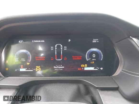 2023 Jeep Grand Cherokee Overland with VIN 1C4RJKDT9P8107466, listed as a IAAI auction lot 41428743 with 34,317 mi miles and . Bid and sale history available at DreamBid. Image 7.