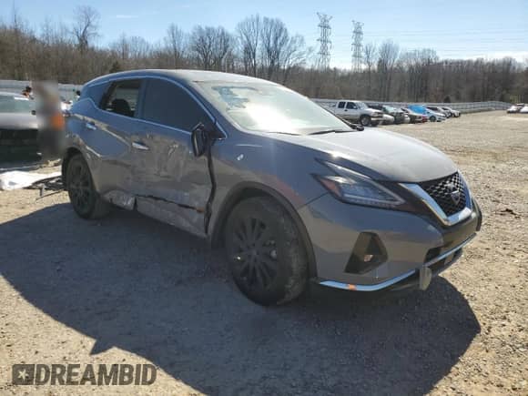 2024 Nissan Murano SL with VIN 5N1AZ2CJ3RC126385, listed as a Copart auction lot 46260315 with 7,099 mi miles and Salvage title. Bid and sale history available at DreamBid. Image 4.